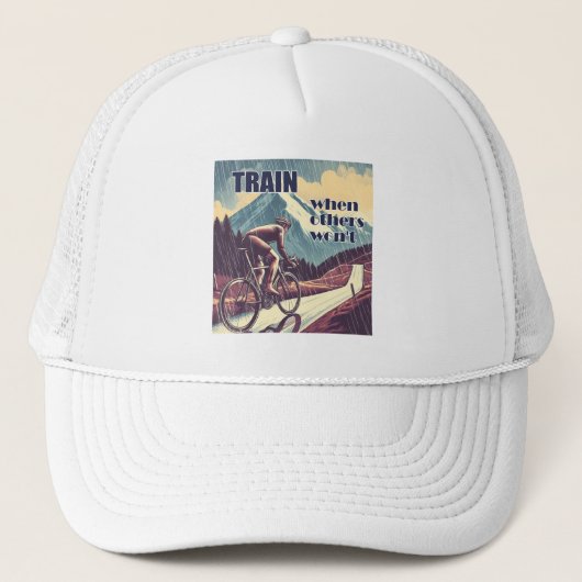 Trainen als anderen dat niet doen Fietsen Trucker Pet (Voorkant)