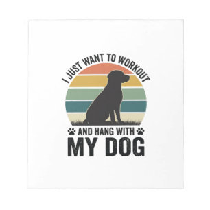 Trainen en rondhangen met mijn hond Vintage honden Notitieblok