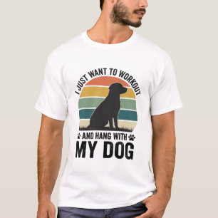 Trainen en rondhangen met mijn hond Vintage honden T-shirt
