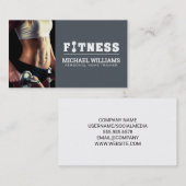 Trainen | Fitnessmodel Visitekaartje (Voorkant / Achterkant)