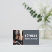 Trainen | Fitnessmodel Visitekaartje (Staand voorkant)