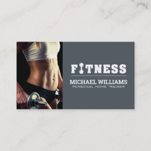 Trainen   Fitnessmodel Visitekaartje
