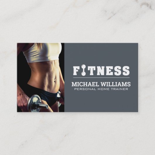 Trainen | Fitnessmodel Visitekaartje (Voorkant)