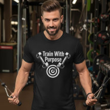 Trainen Met Doel – Motiverend Fitness T-Shirt