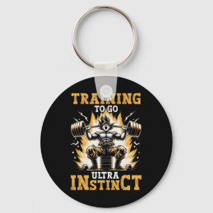 Trainen naar Ultra Instinct Gym Gewichtheffen Bo Sleutelhanger