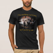 Trainen werkt niet t-shirt (Voorkant)