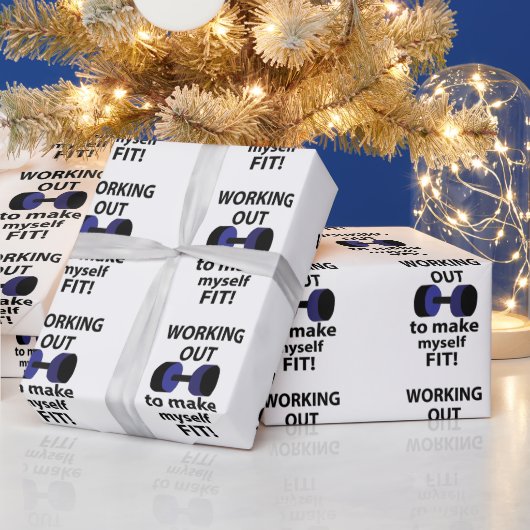 Trainen Workout Gewichten Trainen Cadeaupapier (Feestdagen)