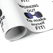 Trainen Workout Gewichten Trainen Cadeaupapier (Rol Hoek)