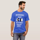 Trainen Workout Gewichten Trainen T-shirt (Voorkant volledig)
