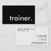 trainer. (aanpasbare kleur) visitekaartje (Voorkant / Achterkant)