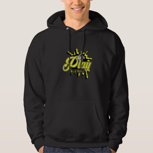 Trainer Beach Volleyball Player Play Volleyball Pr Hoodie (Voorkant)