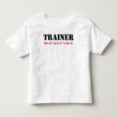 TRAINER, bijt, knal het. bouw het. Kinder Shirts (Voorkant)