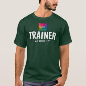 Trainer Coach Forest Green Double Sided Print Mann T-shirt (Voorkant)