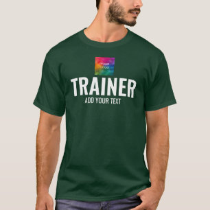 Trainer Coach Forest Green Double Sided Print Mann T-shirt