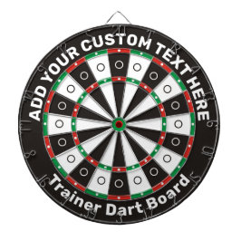Trainer Dartboard met aangepaste tekst Dartbord