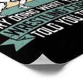 Trainer Funny Sport Wrestle Trainer Poster (Hoek)