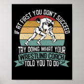 Trainer Funny Sport Wrestle Trainer Poster (Voorkant)