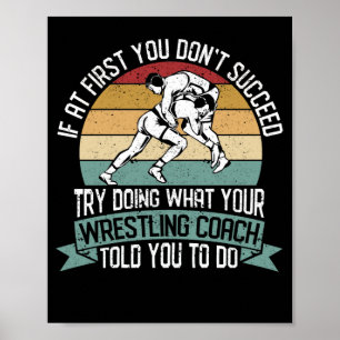 Trainer Funny Sport Wrestle Trainer Poster