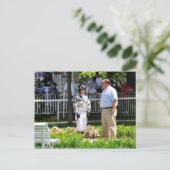 Trainer Gary Sciacca en Taylor Rice Briefkaart (Staand voorkant)