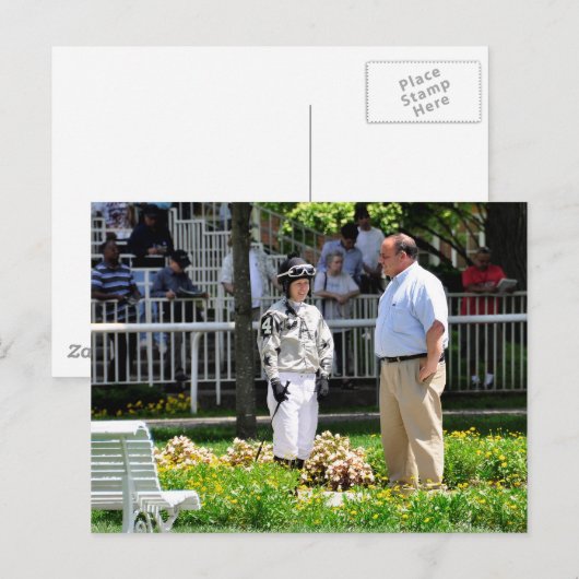 Trainer Gary Sciacca en Taylor Rice Briefkaart (Voorkant / Achterkant)