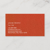 Trainer minimalistisch trainer sport visitekaartje (Achterkant)