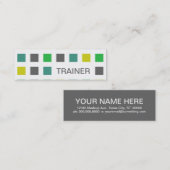 TRAINER (mod.vierkanten) Mini Visitekaartje (Voorkant / Achterkant)