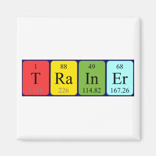 Trainer periodieke table name magnet