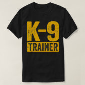 Trainer Police Dog Handler Training T-shirt (Design voorkant)