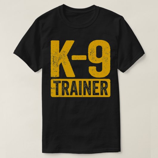 Trainer Police Dog Handler Training T-shirt (Design voorkant)