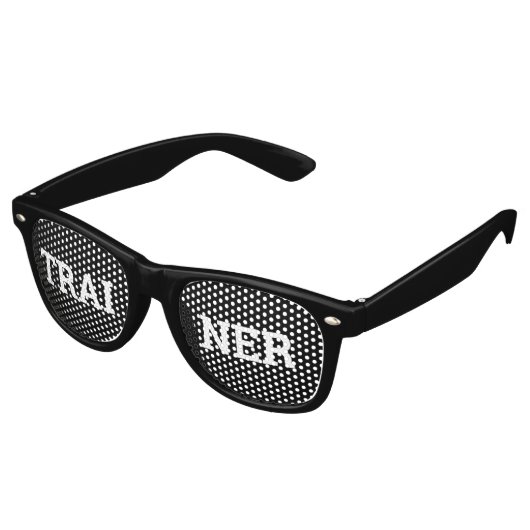 Trainer retro Shades - Zonnebrillen van de Fun Par (Gekanteld)