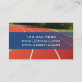 Trainer Runner Athletics Race Visitekaartje (Achterkant)