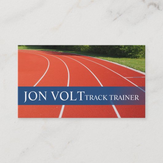 Trainer Runner Athletics Race Visitekaartje (Voorkant)