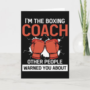 Trainer van Boxer Boxing Club Kickboksen Boksen Co Kaart