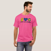 Trainer Vo van het team van het team van de Vrede T-shirt (Voorkant volledig)