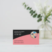 trainer voor de fitness van koel en mek visitekaartje (Staand voorkant)