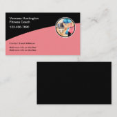 trainer voor de fitness van koel en mek visitekaartje (Voorkant / Achterkant)