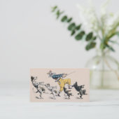 Trainer voor dieren of honden, clown, dansleraar visitekaartje (Staand voorkant)