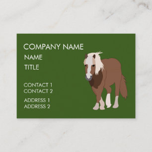 Trainer voor paardenpaarden visitekaartje
