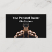 trainer voor persoonlijke fitness en coach visitekaartje (Voorkant)