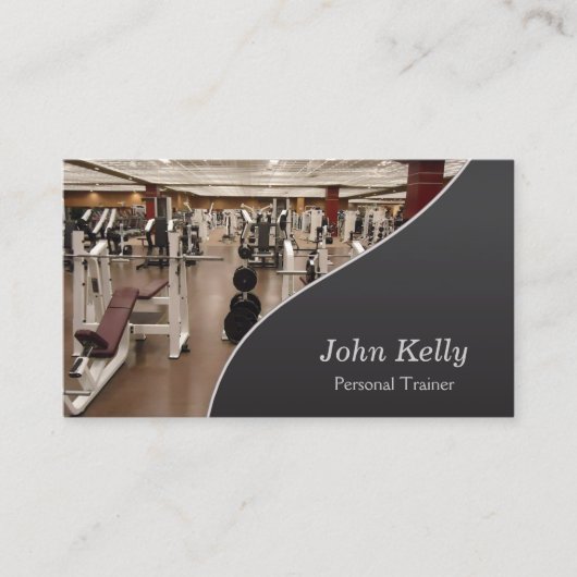 trainer voor persoonlijke fitness visitekaartje (Voorkant)