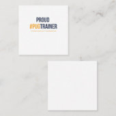 trainer voor peuk vierkante visitekaartje (Voorkant / Achterkant)