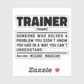 Trainer zelfstandig naamwoord definitie training G Sticker (Vel)