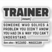 Trainer zelfstandig naamwoord definitie training G Sticker (Voorkant)