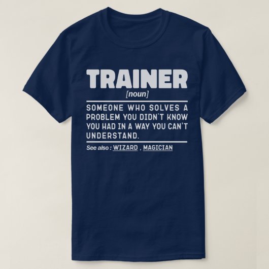 Trainer Zelfstandig naamwoord Definitie Training G T-shirt (Design voorkant)