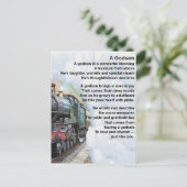      TrainGodson Poem Briefkaart (Staand voorkant)