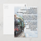      TrainGodson Poem Briefkaart (Voorkant / Achterkant)