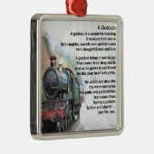      TrainGodson Poem Metalen Ornament (Rechts)