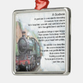      TrainGodson Poem Metalen Ornament (Links)
