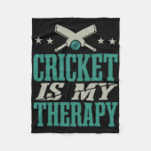 Training Cricket Player Cricket  Fleece Deken (Voorkant)