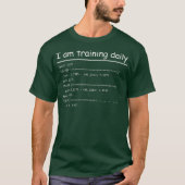 Training Dagelijkse Data Science Machine Learning  T-shirt (Voorkant)